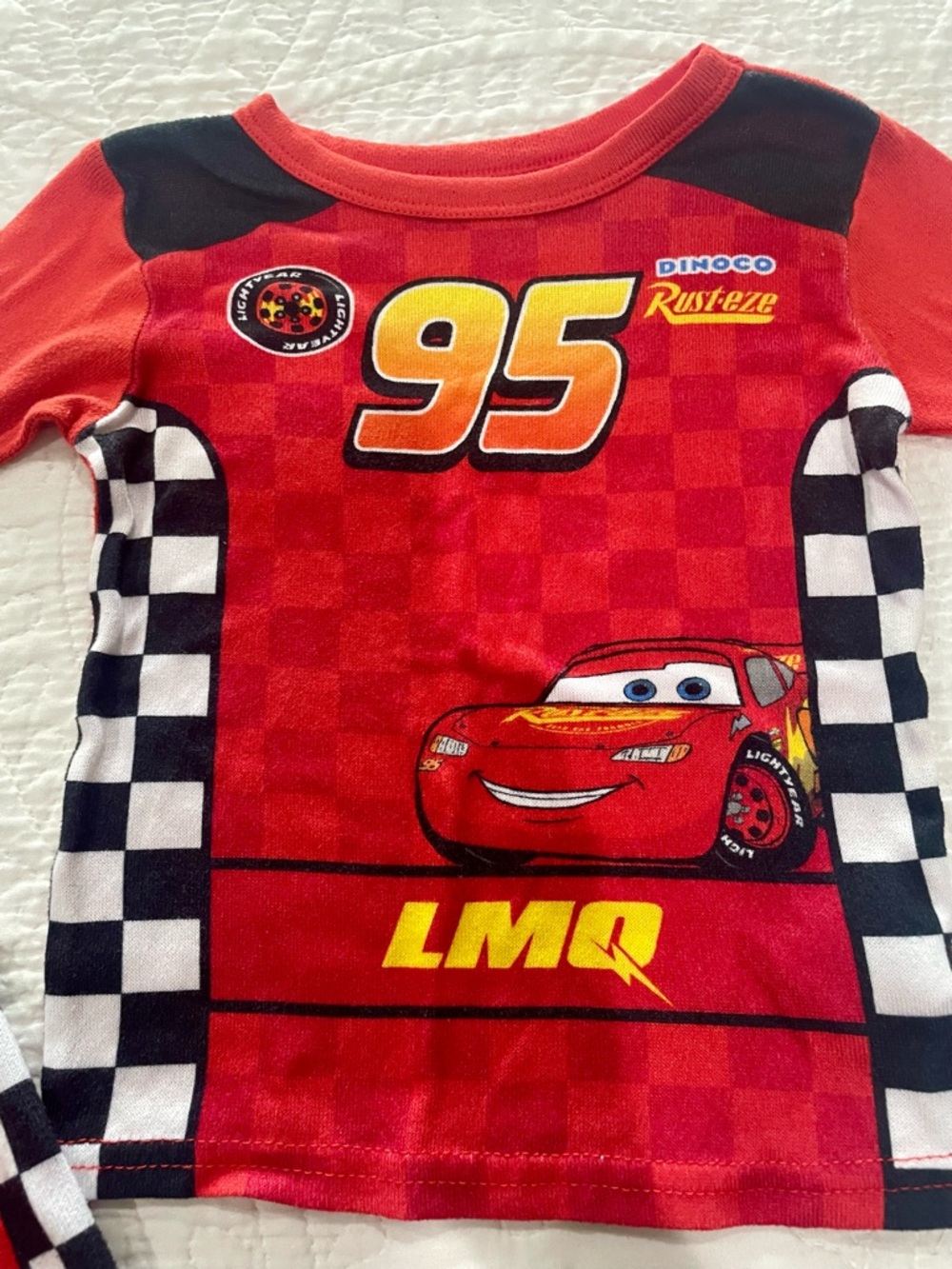 Disney Red Lightning McQueen 95 Pajama Top